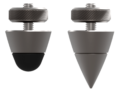 Speaker Stands Rubber Feet and Spike Icons